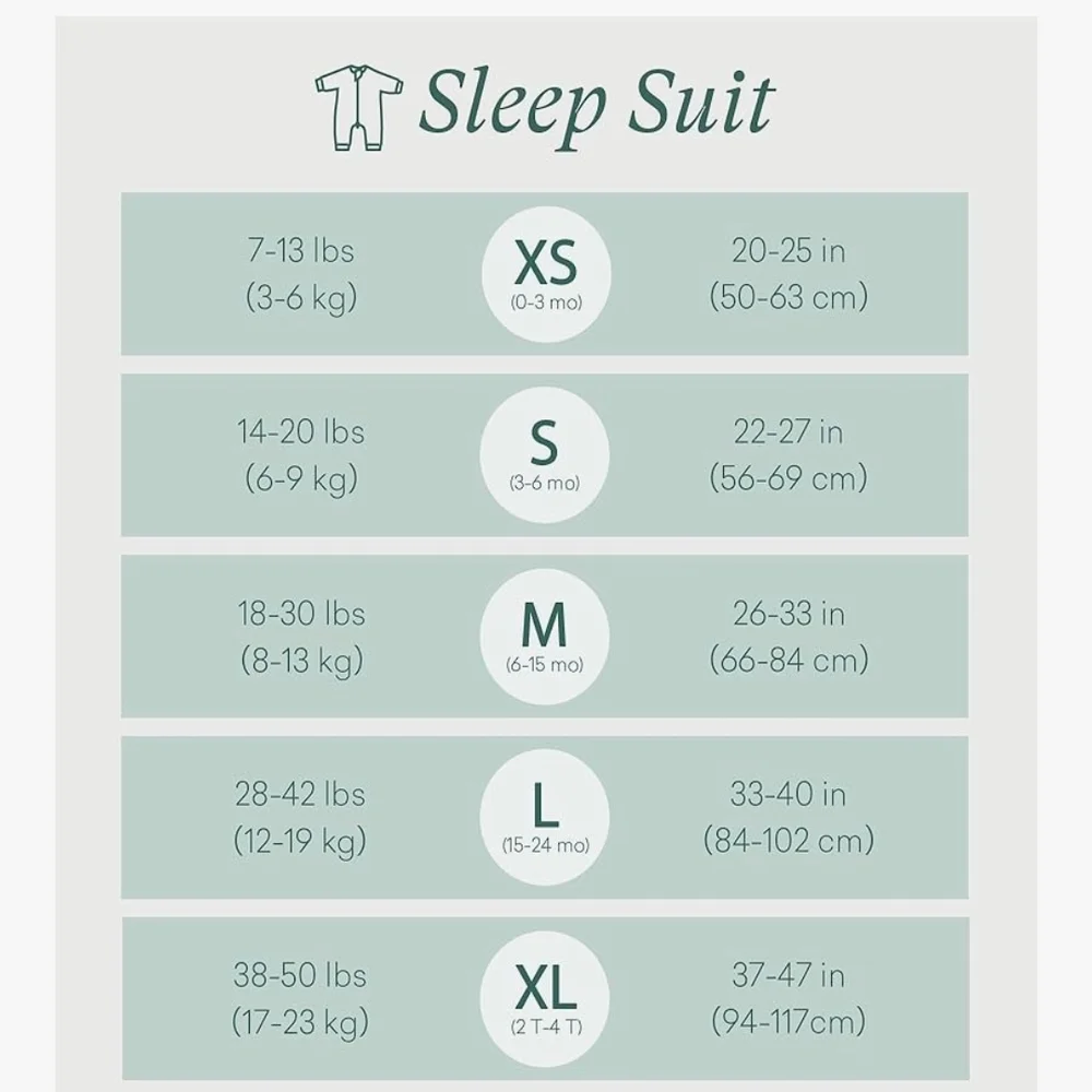 NIB Purcomfy Navy Blue Toddler Age 2-4/38-50lb Bamboo Sleep Suit XL - Picture 4 of 9